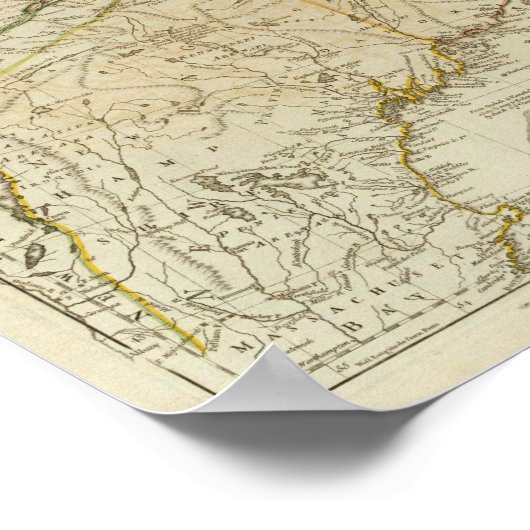 Eine neue Karte Nova Scotia und Kap-Breton-Insel Poster (Ecke)