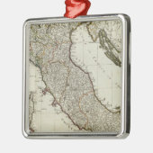 Eine neue Karte von Italien mit den Inseln von Silbernes Ornament (Links)