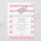 Eine neue kleine Erdnuss ist auf der Weise! - Einladung (Vorne/Hinten)