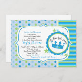 Eine neue kleine Prinzessin-Babydusche Einladung (Vorne/Hinten)