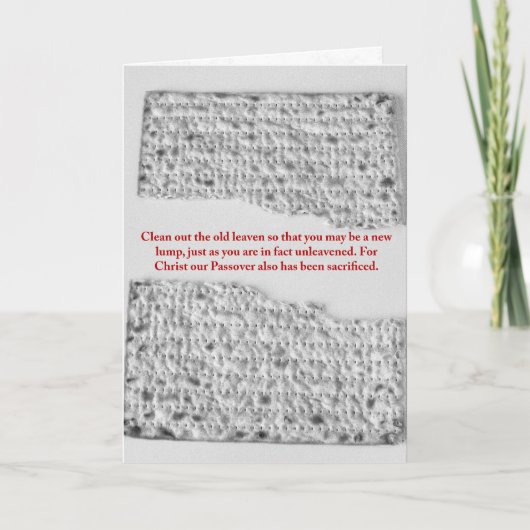 Eine neue Kluft: Pessach-Reflektion Karte (Vorderseite)