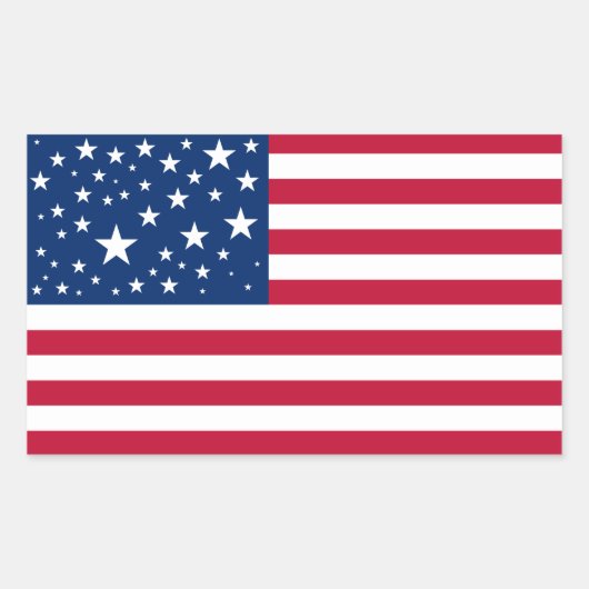 Eine neue Konstellation für die amerikanische Flag Rechteckiger Aufkleber (Vorderseite)