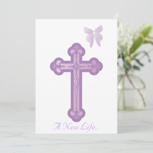 Eine neue Leben-Taufe Einladung-Fertigen besonders Einladung (Stehend Vorderseite)