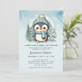 Eine neue Liebe wird diesen Winter geboren Winter- Einladung (Stehend Vorderseite)