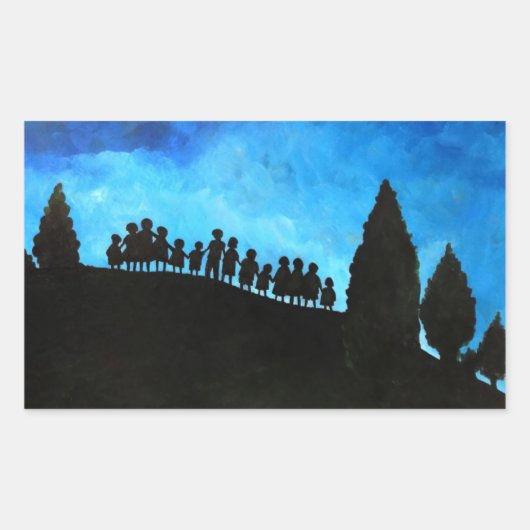 Eine neue Morgendämmerung 2008 Rechteckiger Aufkleber (Vorderseite)