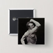 Eine neue Pose von StrongMen Eugen Sandow Bodybuil Button (Vorne & Hinten)