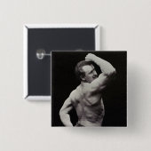 Eine neue Pose von StrongMen Eugen Sandow Bodybuil Button (Vorne & Hinten)