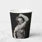 Eine neue Pose von StrongMen Eugen Sandow Bodybuil Pappbecher (Vorderseite)