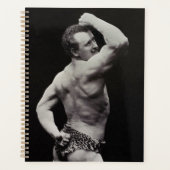 Eine neue Pose von StrongMen Eugen Sandow Bodybuil Planer (Vorderseite)