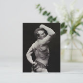 Eine neue Pose von StrongMen Eugen Sandow Bodybuil Postkarte (Stehend Vorderseite)