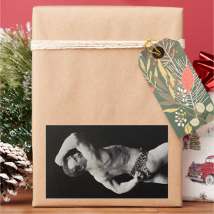 Eine neue Pose von StrongMen Eugen Sandow Bodybuil Rechteckiger Aufkleber