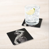 Eine neue Pose von StrongMen Eugen Sandow Bodybuil Rechteckiger Pappuntersetzer (Vor Ort)