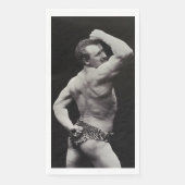 Eine neue Pose von StrongMen Eugen Sandow Bodybuil Serviette (Vorderseite)
