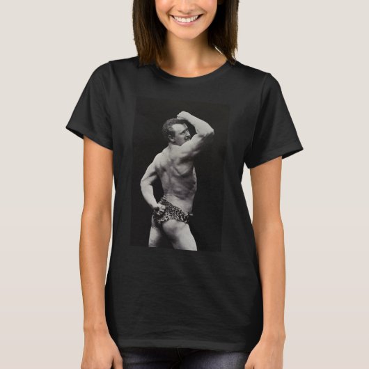 Eine neue Pose von StrongMen Eugen Sandow Bodybuil T-Shirt (Vorderseite)