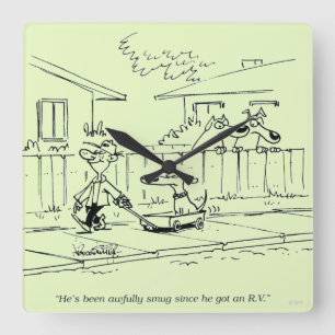 Eine neue Reise Quadratische Wanduhr