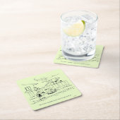 Eine neue Reise Rechteckiger Pappuntersetzer (Vor Ort)