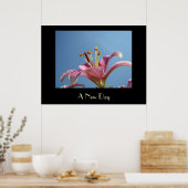 Eine neue Tageskunst druckt Rosa Calla Lily Blume Poster (Küche)