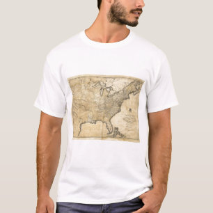 Eine neue und korrekte Karte der Vereinigten T-Shirt