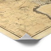 Eine neue und richtige Karte der Staaten Poster (Ecke)