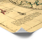 Eine neue und richtige Weltkarte Poster (Ecke)