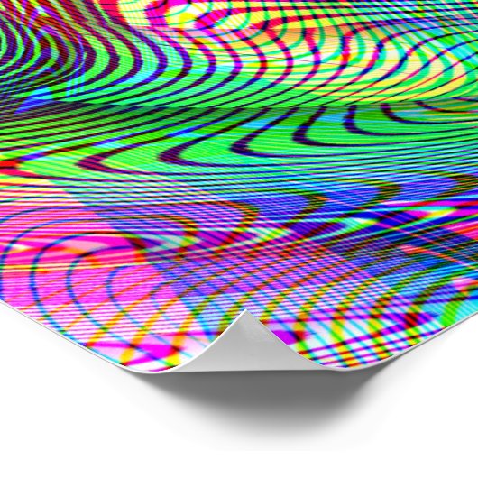 Eine neue Vision - psychedelische Lichtshow Poster (Ecke)