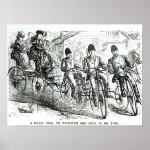 Eine neue Weise, nach Brighton, 1864 zu reisen Poster