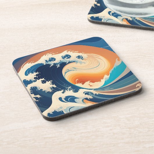 Eine neue Welle Getränkeuntersetzer (Linke Seite)