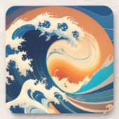 Eine neue Welle Getränkeuntersetzer (Vorderseite)