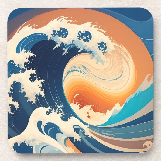 Eine neue Welle Getränkeuntersetzer (Vorderseite)