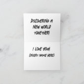 Eine neue Welt entdecken Karte (Innenseite)