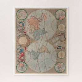 Eine neue Weltkarte (1720) von John Senex Puzzle