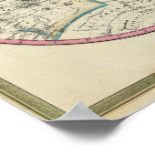 Eine neue Weltkarte über die globale Zukunft Poster (Ecke)