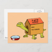 Eine neue Zuhause Ankündigungspostkarte (Vorne/Hinten)