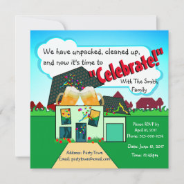 Eine neue Zuhause feiern Einladung