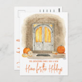 Eine neue Zuhause für die Halloween-Ankündigung Postkarte (Vorne/Hinten)