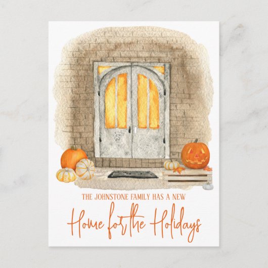 Eine neue Zuhause für die Halloween-Ankündigung Postkarte (Vorderseite)