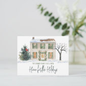 Eine neue Zuhause für die Holidays Moving Annoucem Postkarte (Stehend Vorderseite)