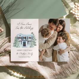 Eine neue Zuhause für die Holidays Moving Holiday Feiertagskarte