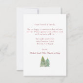 Eine neue Zuhause für die Weihnachtskarte Einladung (Rückseite)