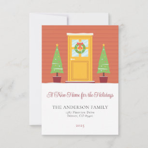 Eine neue Zuhause für die Weihnachtskarte Einladung