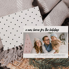 Eine neue Zuhause für Feiertage | Modernes Foto Feiertagskarte