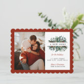 Eine neue Zuhause für Ferien Feiertagskarte (Stehend Vorderseite)