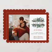 Eine neue Zuhause für Ferien Feiertagskarte (Vorne/Hinten)