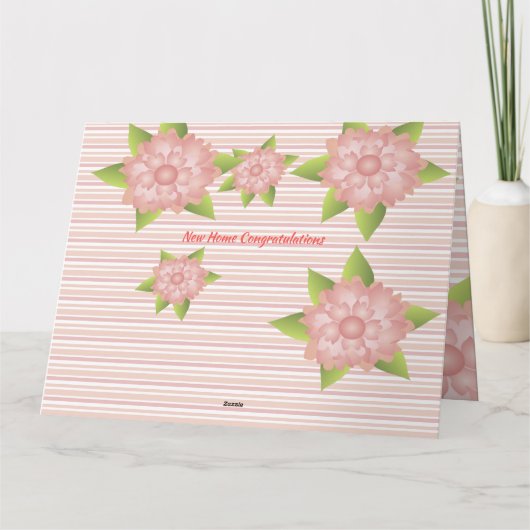 Eine neue Zuhause Gratulation oder irgendein Ereig Karte (Rückseite)