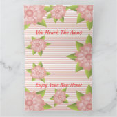 Eine neue Zuhause Gratulation oder irgendein Ereig Karte (Innenseite)