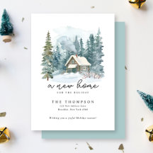 Eine neue Zuhause Holiday Handwriting-Kalligrafie