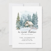 Eine neue Zuhause Holiday Handwriting-Kalligrafie Ankündigung (Vorderseite)