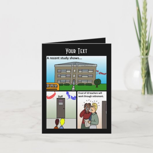 Eine neuere Studie zeigt die Grußkarte Karte (Vorderseite)