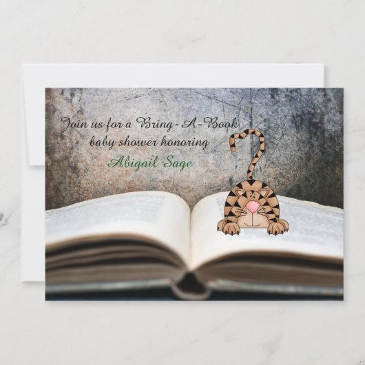 Eine neutrale Babydusche für die Katze mitbringen Einladung (Vorderseite)