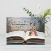 Eine neutrale Babydusche für die Katze mitbringen Einladung (Stehend Vorderseite)